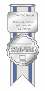 Platinum Partner-Siegel, der COM-TEC