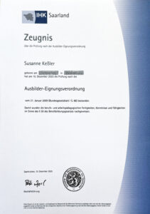 Ausbildereignungsschein Susanne Keßler